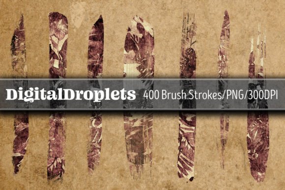 Burnt Flowers Vol. 1 Brush Strokes V1: A Creative Powerhouse for Digital Designers