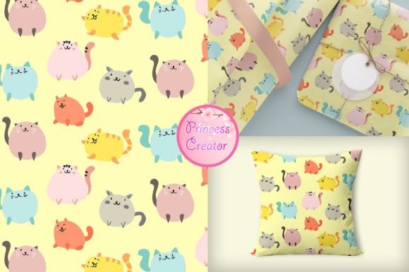 Exploring the Versatility of Cats in Digital Design with Seamless Cute Hand Drawn Cat Pattern Features