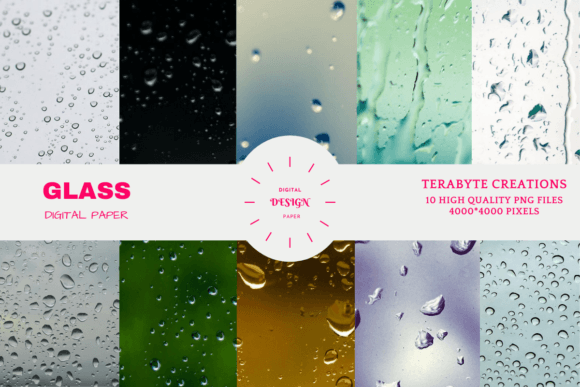 Glass Texture Digital Paper