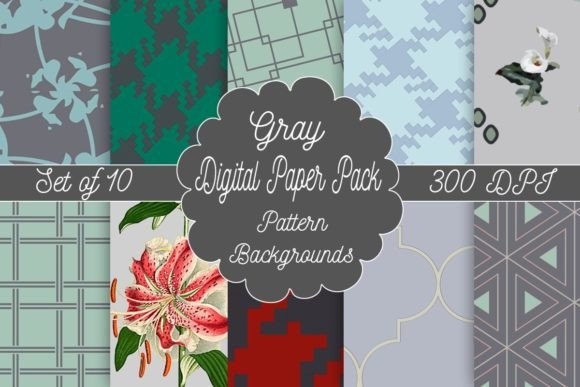 Gray Digital Paper Pack Patterns: A Versatile Tool for Modern Creativity