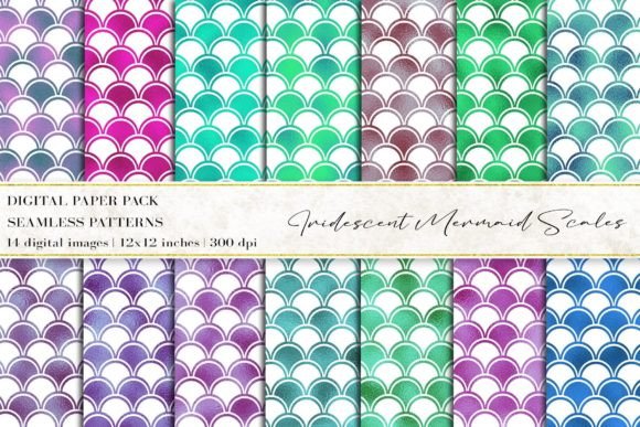 Iridescent Mermaid Scales Digital Papers: A Versatile Tool for Creative Projects