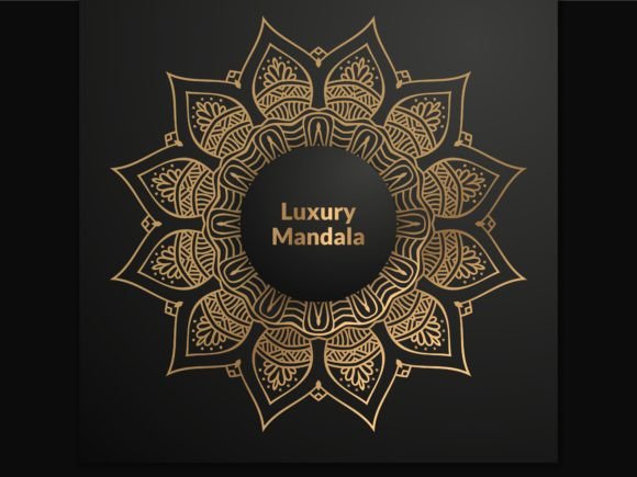 Luxury Ornamental Mandala Design in Gold: A Timeless Art for Modern Applications