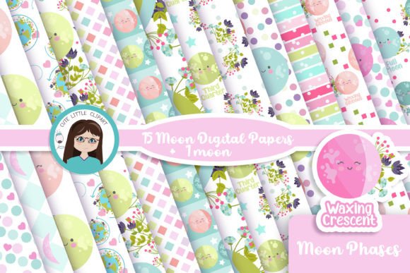 Moon Phases Digital Paper: A Versatile Tool for Creative Projects