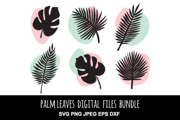 Palm Leaves PNG JPEG EPS Set: A Versatile Design Resource for Creators and Businesses