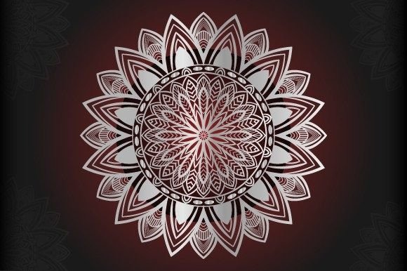 Silver Color Mandala Background Vector: A Versatile Design for Modern Creativity