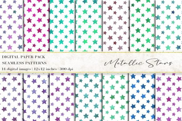 Stars Digital Papers for Creative Projects