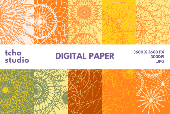 Summer Mandala Digital Papers: A Versatile Tool for Creative and Business Needs