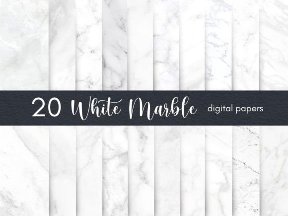 White Marble Digital Paper
