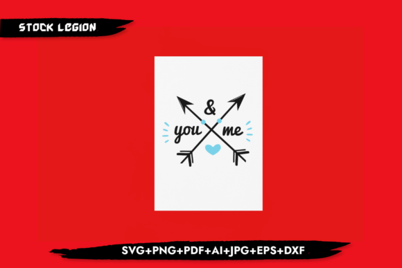 You and Me-Arrow SVG: A Versatile Design for Creative Projects